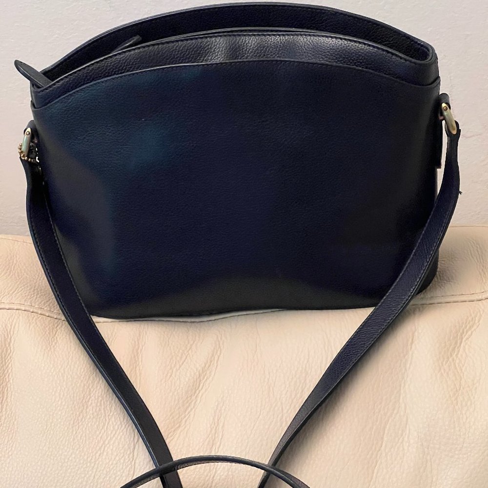 Vintage Coach Madison Leather Triple Compartment Crossbody Shoulder Bag